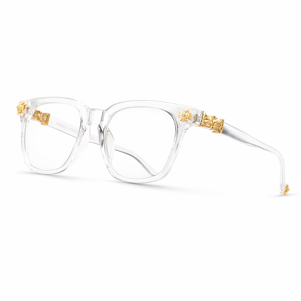 Velouré Clear Frames – Gold Edition